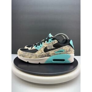 Nike Air Max 90 GS Camo Pack Aurora Green Size 7Y Womens 8.5 Sneakers IF3092-100